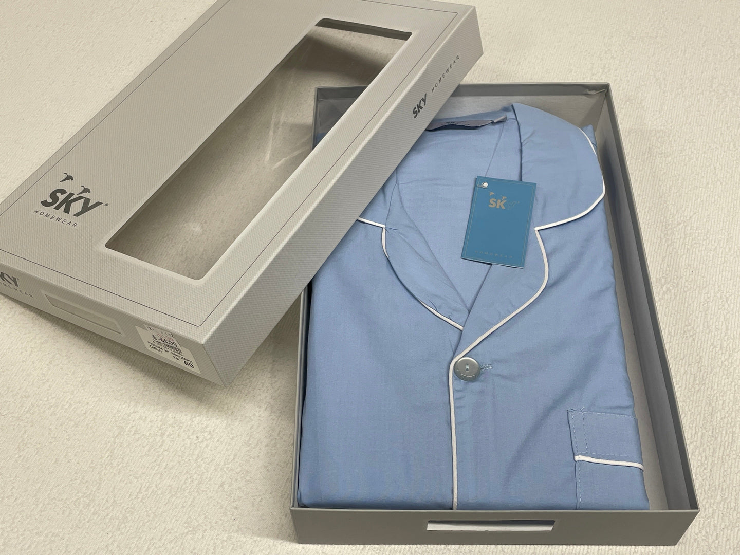 Skytshirt Pigiami di stoffa ospedale aperto davanti con bottoni Magazzinieuropa